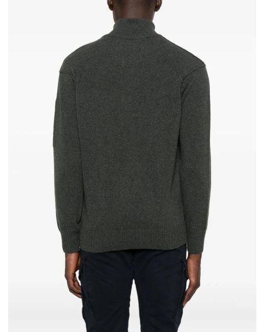 Pull En Laine À Col Zippé C P Company pour homme en coloris Black