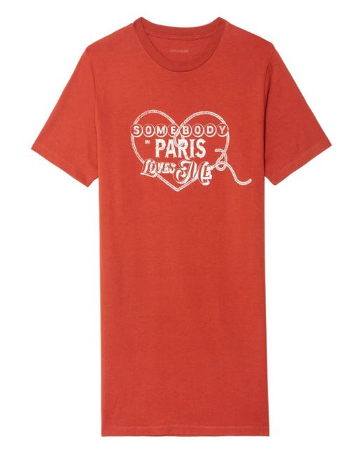 Zadig & Voltaire Dima ミニドレス Red