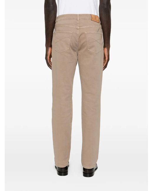 Brunello Cucinelli Natural Five-Pocket Jeans for men
