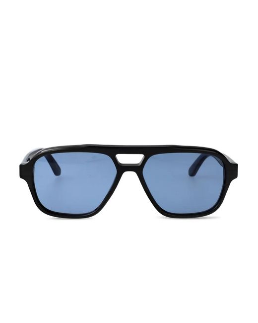 Retrosuperfuture Blue Maneval Browline Sunglasses for men