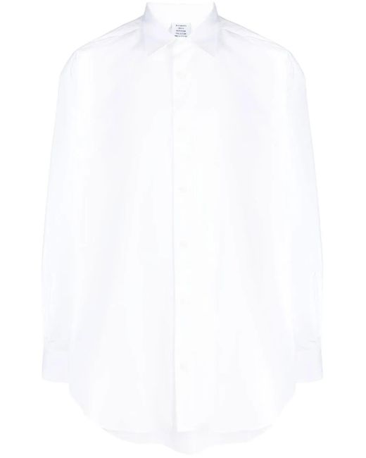 Camisa con logo estampado Vetements de hombre de color White