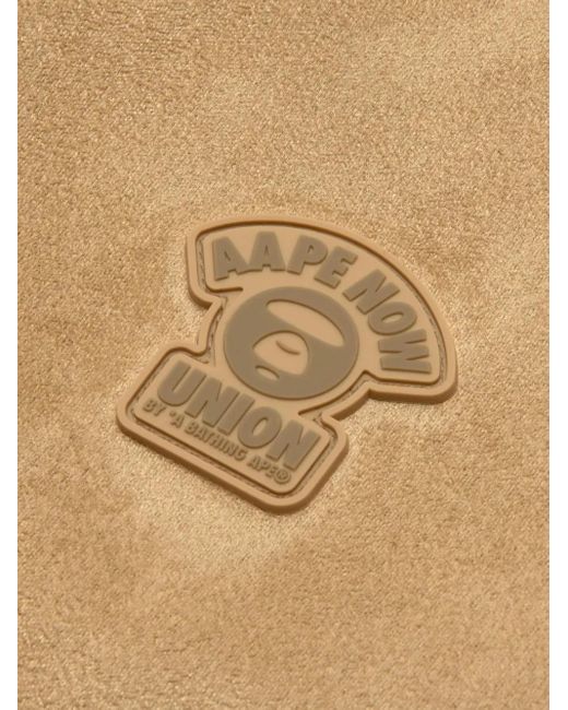 Aape By A Bathing Ape Natural Hooded -Appliqué Jacket for men