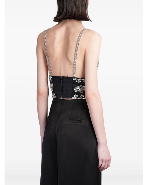 Alice + Olivia Black Carli Top