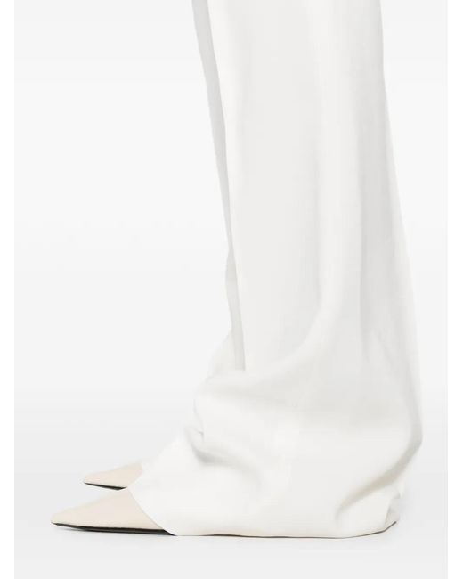 Ermanno Scervino White Flared Trousers