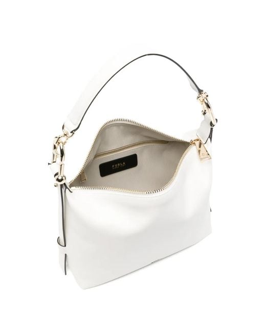 Furla White M Tonie Cross-Body Bag