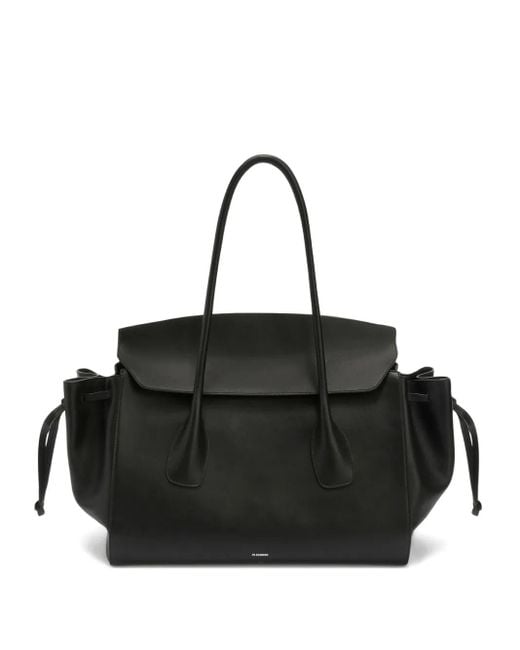 Jil Sander Black Voyage Medium Tote Bag