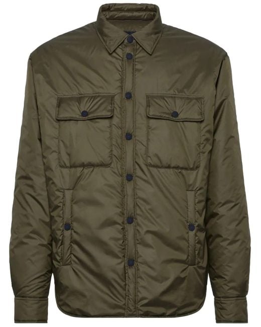DSquared² Green Padded Shirt for men