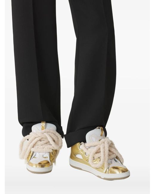 Lanvin White Metallic Sneakers