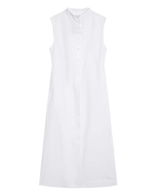 Loulou de Saison White Cotton Shirt Dress
