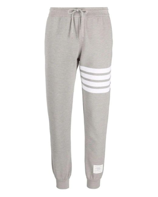 Pantalones de chándal con motivo 4-Bar Thom Browne de color Gray