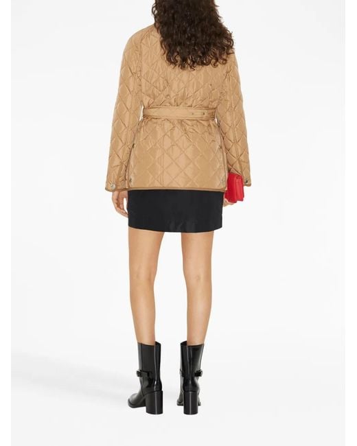 Burberry Natural Nylon Quilted Jacket