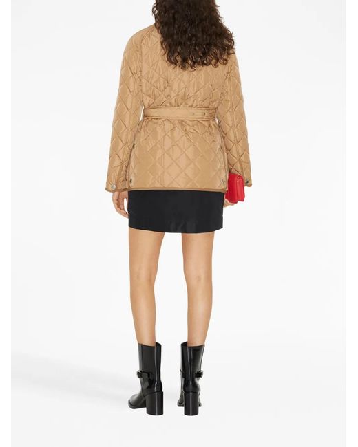 Burberry Natural Nylon Quilted Jacket