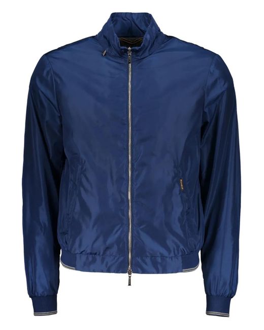 Moorer Blue Veste Nunzioam À Fermeture Zippée for men