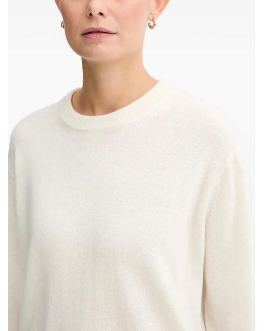 Bally White Logo-Patch Sweater