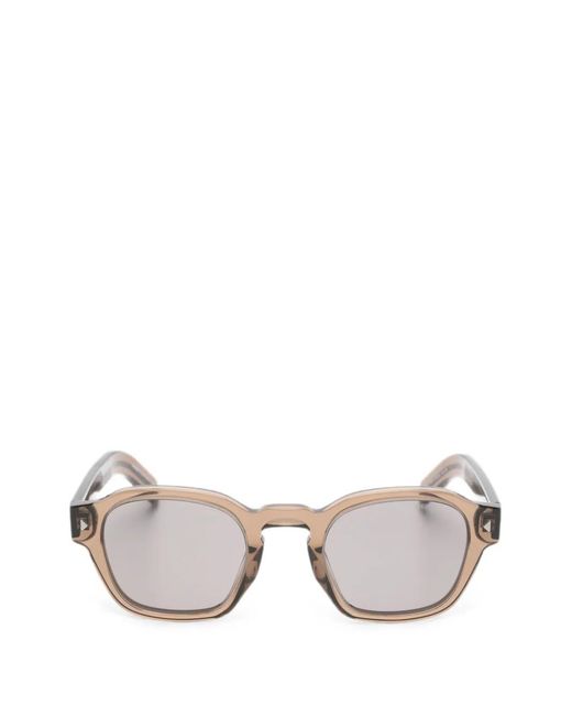 Prada Brown Geometric-Frame Sunglasses