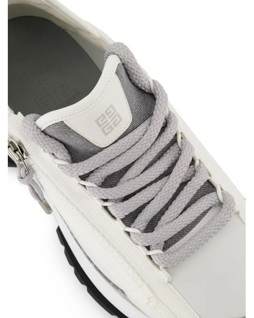Givenchy White Spectre Zip Runner Sneaker for men