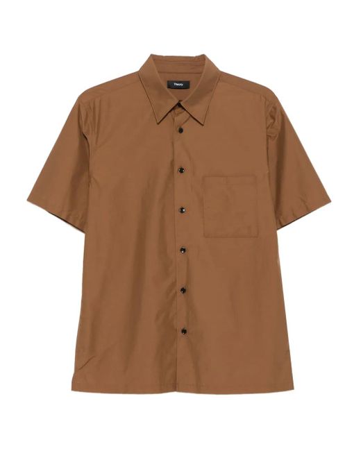 Theory Klassisches Hemd in Brown für Herren