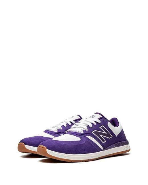 New Balance Purple Numeric 420 Low-Top Sneakers