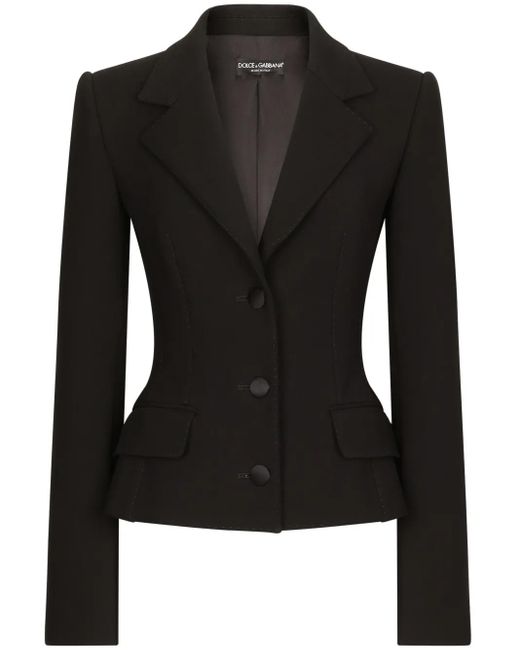 Dolce & Gabbana Black Dolce Single-Breasted Jacket