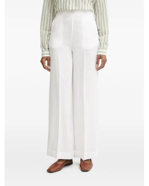Benetton Geplooide Broek in het White
