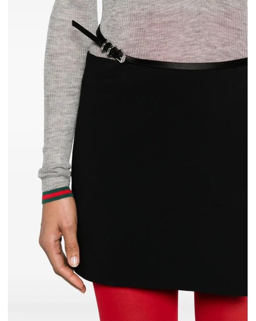 Givenchy Mini-Wikkelrok Met Ceintuur in het Black