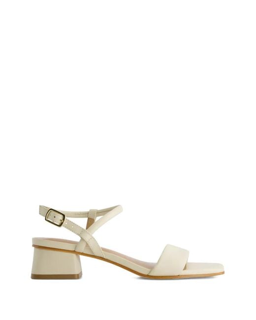 Bernardo Natural Josei Square-Toe Sandals