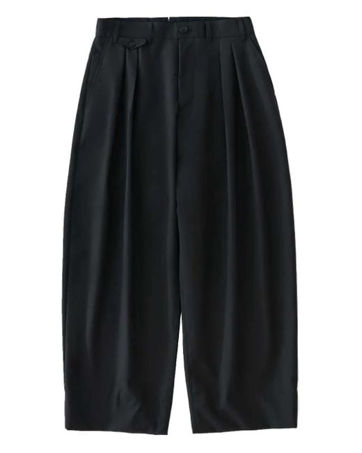 メンズ Studio Nicholson × Beams Cotton Trousers Black