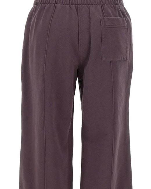 Casablanca Purple Embroidered-Logo Drawstring Track Pants