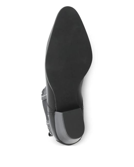 Ash Black Funk Studded Leather Boots