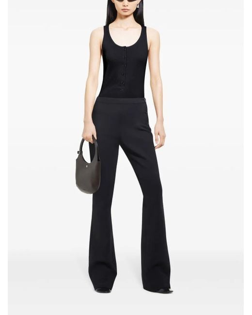 Courreges Black T-Shirts And Polos