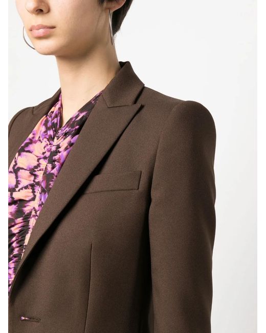 DSquared² Brown Single-Breasted Long-Sleeve Blazer