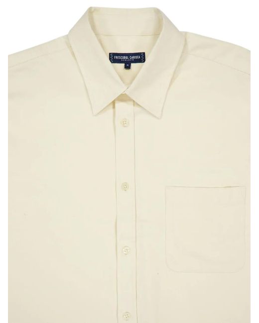 Frescobol Carioca Overhemd Met Lange Mouwen in het White voor heren