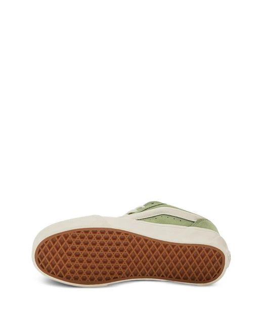 Vans Green Knu Skool Suede Side-Stripe Sneakers