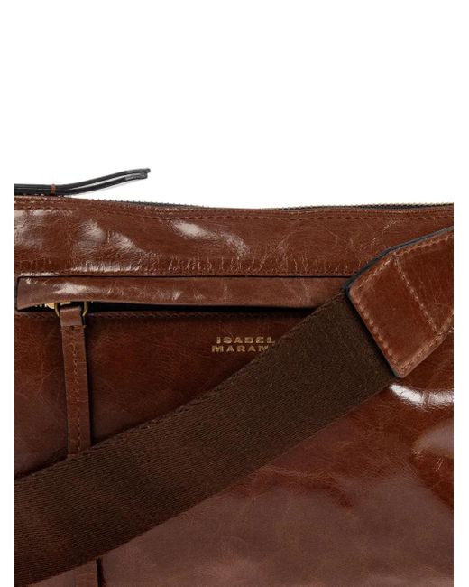 Sac Nessah En Cuir À Fermeture Zippée Isabel Marant en coloris Brown