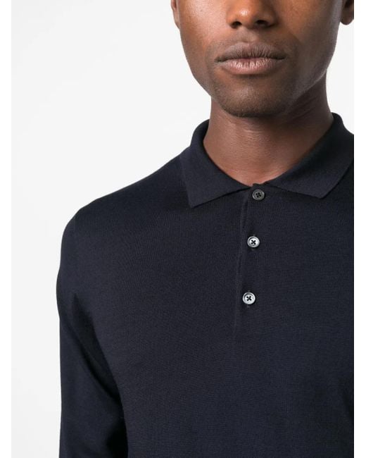 Polo 120's En Laine Vierge Corneliani pour homme en coloris Blue