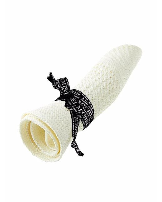 Maison Michel White André Straw Fedora Hat