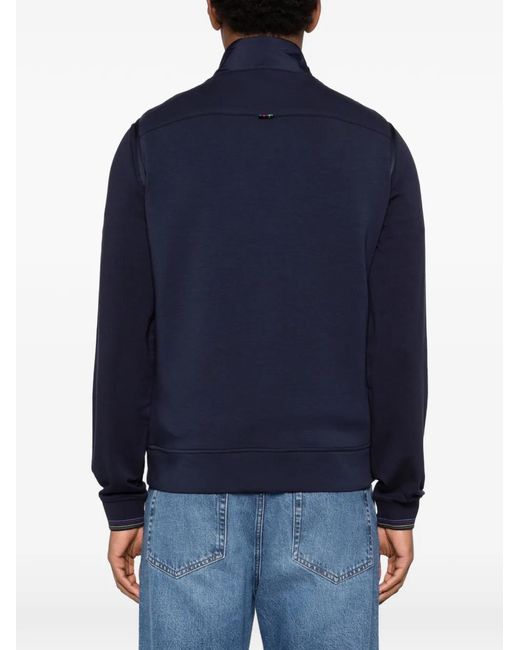 Paul Smith Blue Mixed Media Gilet for men