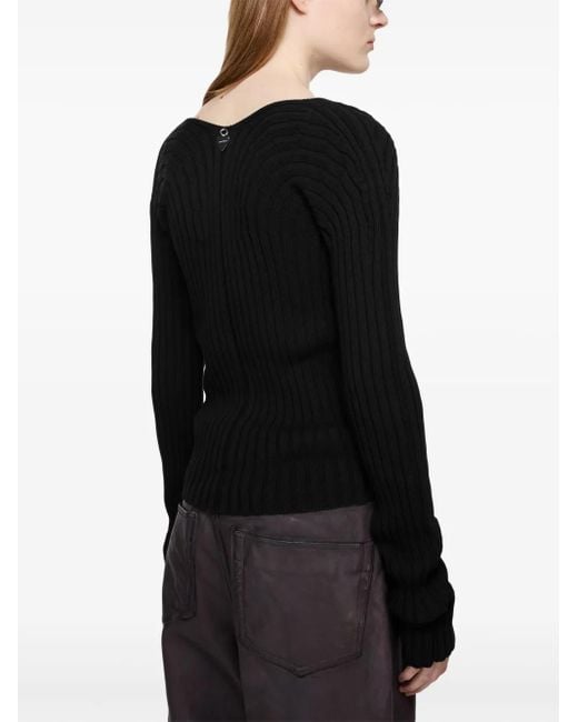 Acne コットン カーディガン Black