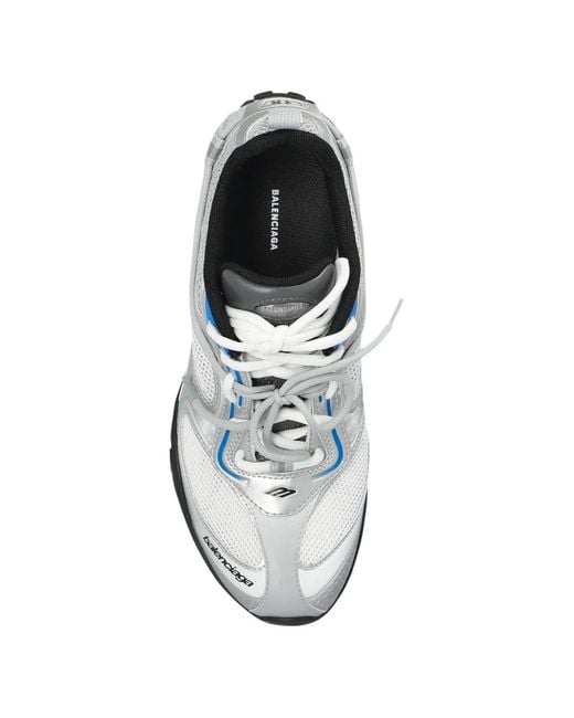 Balenciaga White Radar Gradient Lines Sneakers