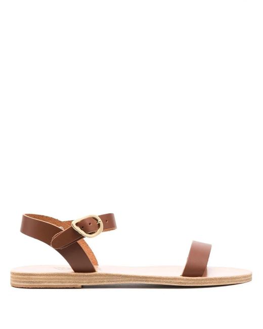 Ancient Greek Sandals Brown Drama Leather Sandals