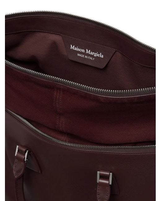Maison Margiela Purple Xl 5Ac Soft Leather Shoulder Bag