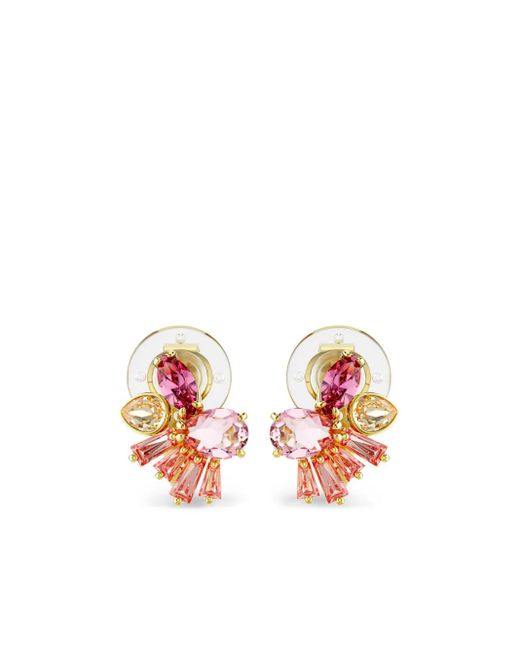 Orecchini A Clip Gema di Swarovski in White