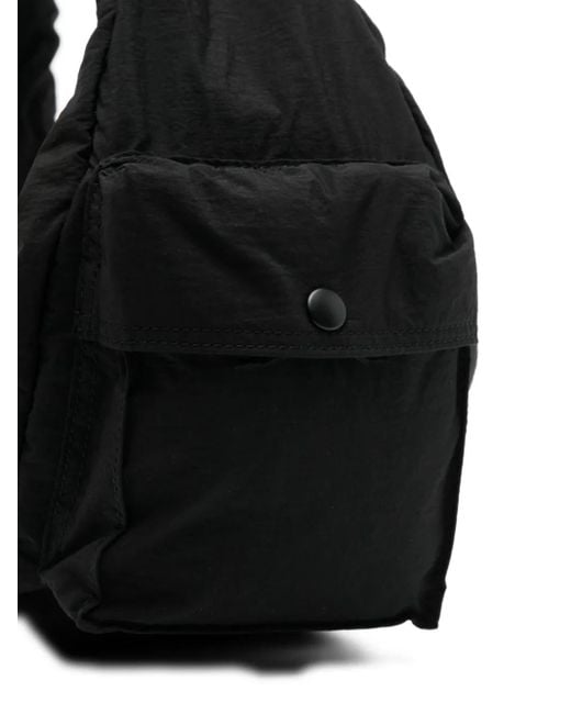 Agnes B. Black Nylon Shoulder Bag