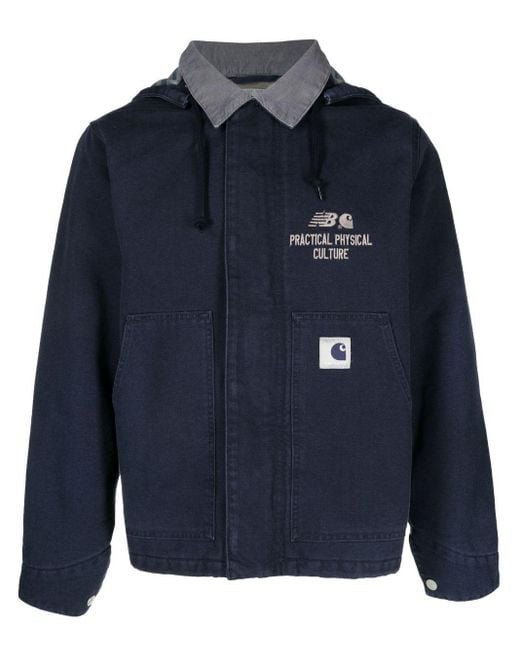 carhartt wip new balace ジャケット Carhartt WIP X New Balance Arcan Hooded Jacket in Blue for