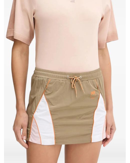 Pinko Natural Panelled Drawstring Skort
