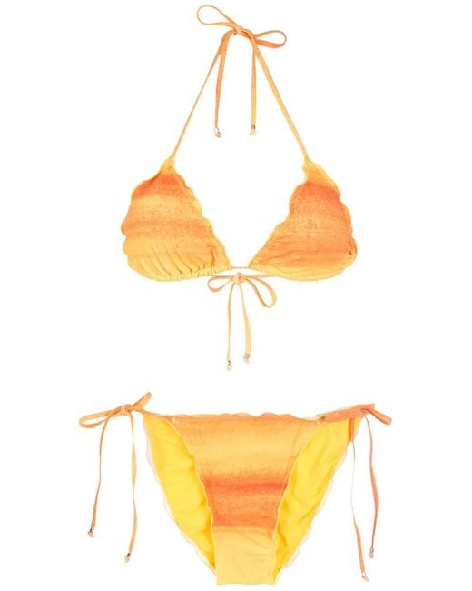 Amir Slama Orange Gradient Bikini Set