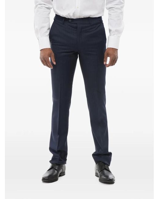 Corneliani Blue Leader Trousers for men