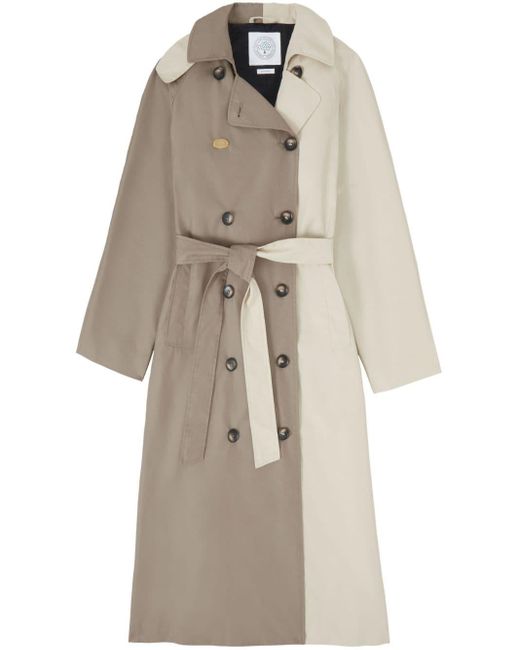 Axel Arigato Natural X Mulberry Colour-block Trench Coat