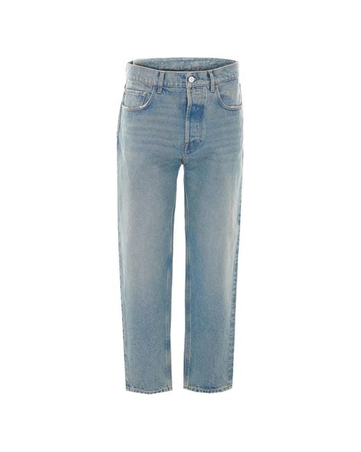 AMISH Blue Jeremiah Faded-Effect Jeans for men