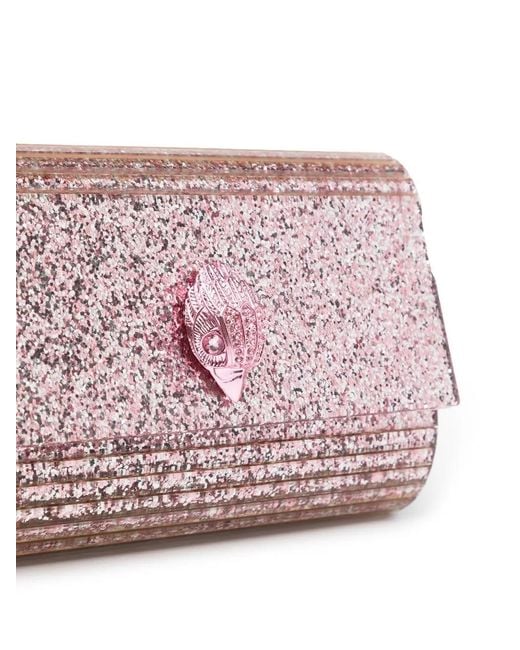 Kurt Geiger Pink Party Eagle Clutch Bag